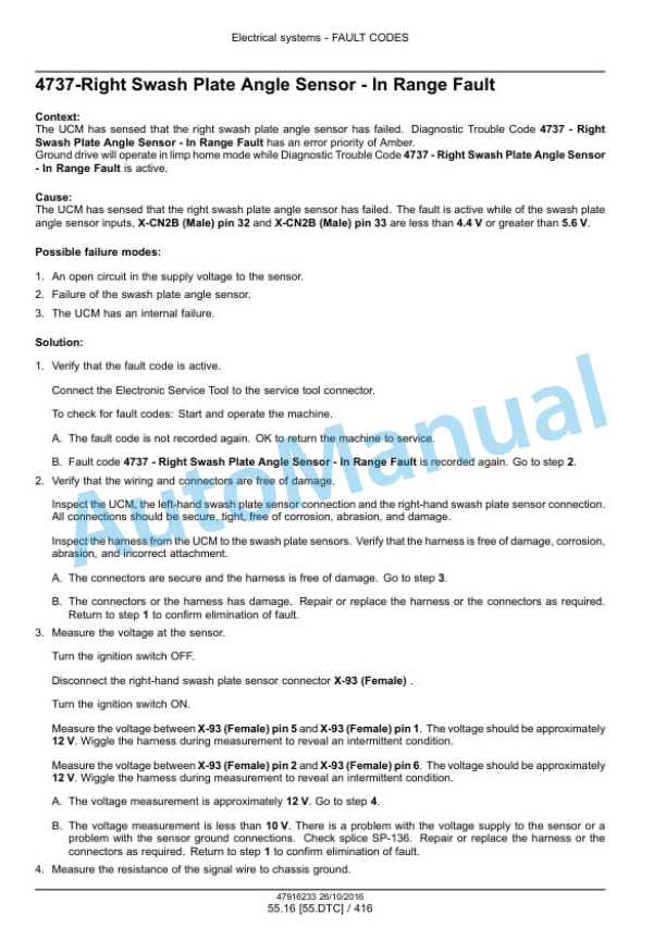 New Holland L234 Tier 4B Final 200 Series Skid Steer Loader - C238 Tier 4B Final 200 Series Compact Track Loader Service Manual 48076794-2