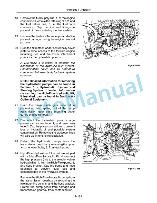 Alternative view of New Holland L865, LX865, L985, LX985 Skid-Steer Loader Repair Manual 86584317