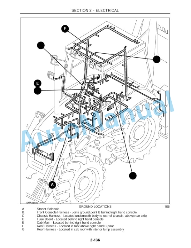 New Holland LB115 Loader Backhoe Repair Manual 86584407-3