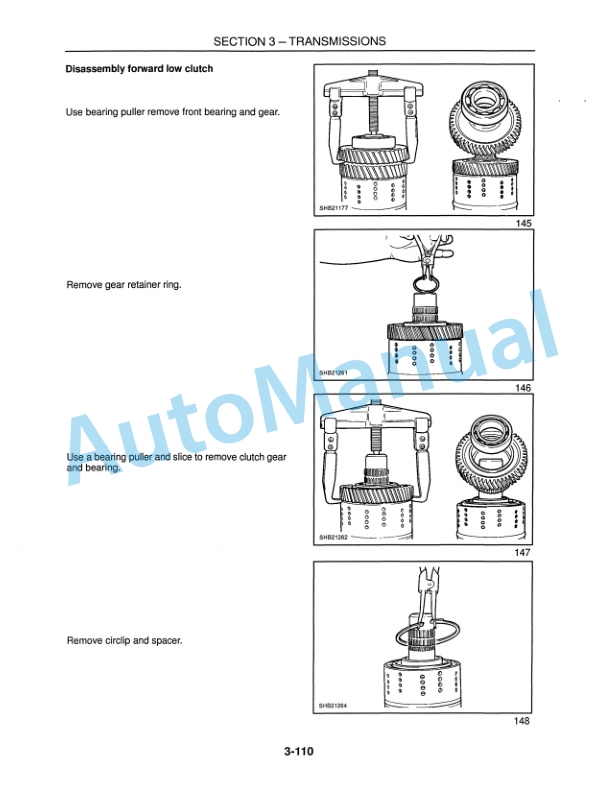 New Holland LB115 Loader Backhoe Repair Manual 86584407-4