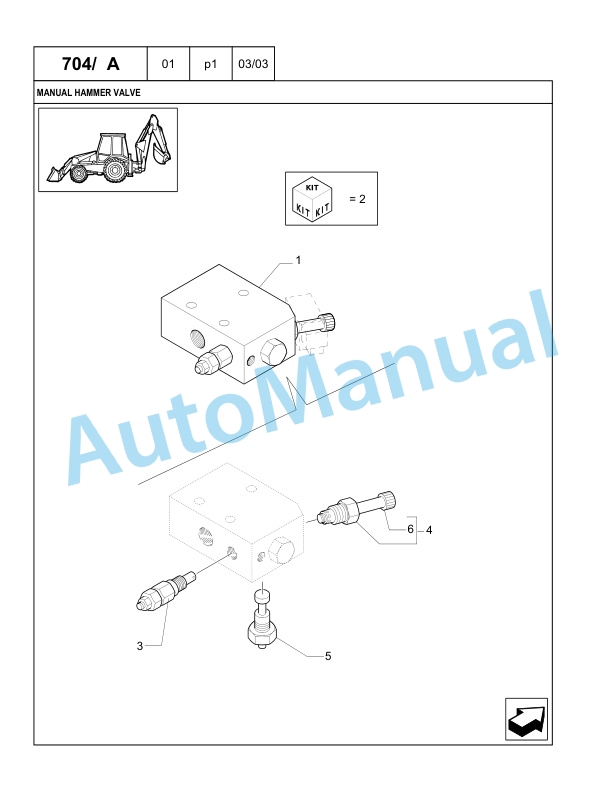 New Holland LB75.B Backhoe Loader Parts Catalogue 6036803200NA-4