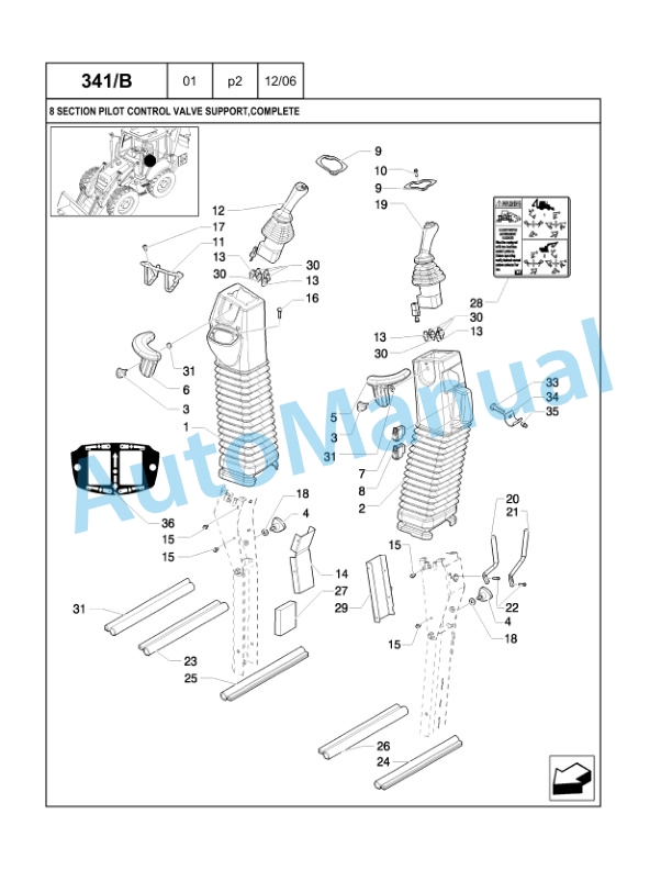 New Holland LB90.B Backhoe Loader Parts Catalogue 6036803300NA-3