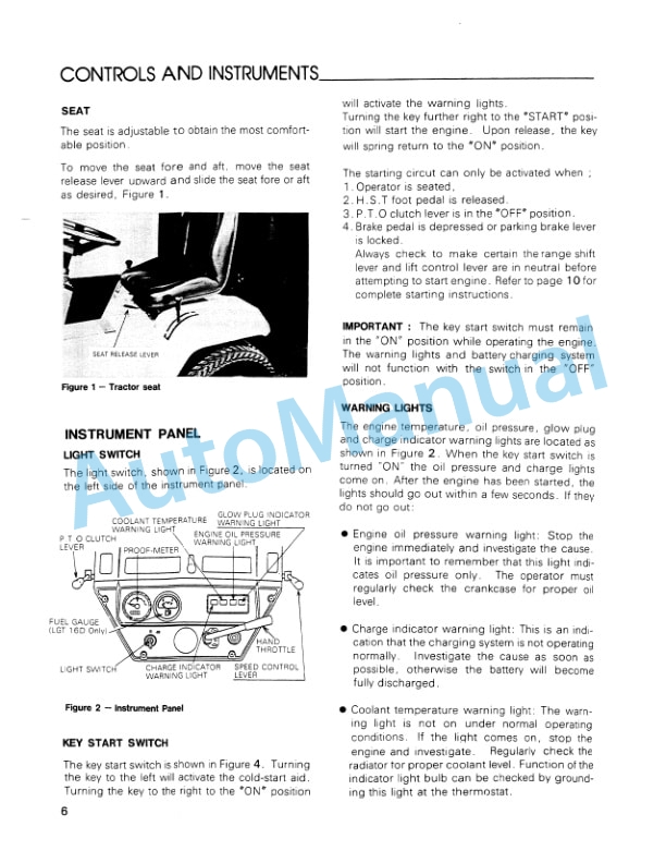 New Holland LGT14D, LGT16D Diesel Lawn and Garden Tractor Operation and Maintenance Manual 42641064-2