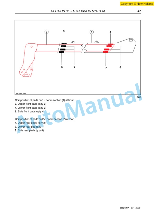 New Holland LM1060 Telehandler Service Manual 84121057-5