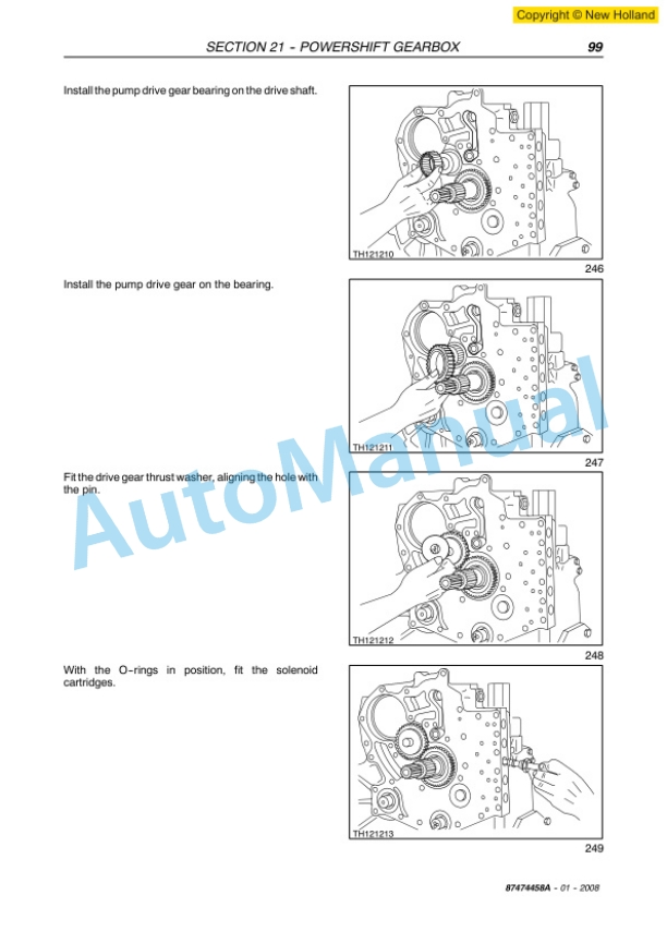 New Holland LM1133 Telehandler Workshop Manual 87474458A-3