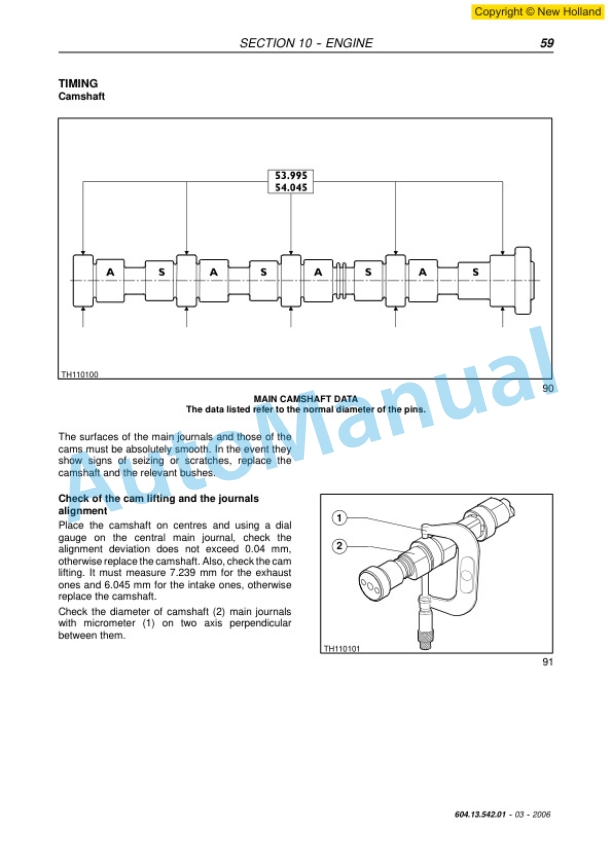 New Holland LM1340, LM1343, LM1345, LM1443, LM1445, LM1743 Turbo Telehandler Workshop Manual 6041354201-2