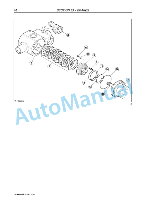 New Holland LM1340, LM1343, LM1345, LM1443, LM1445, LM1745 Telehandler Service Manual 87682524B-4
