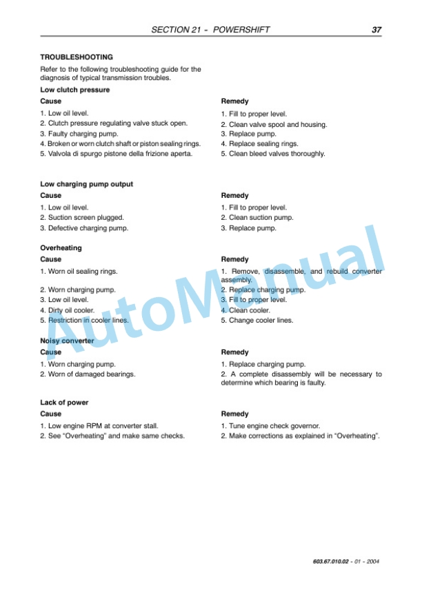 New Holland LM1340, LM1440, LM1740 Telehandler Service Manual 6036701002-3