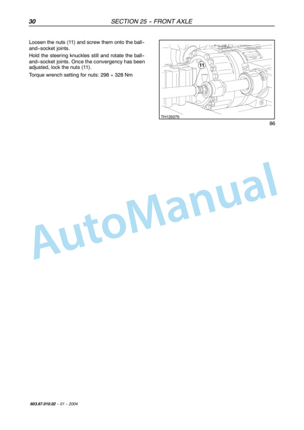 New Holland LM1340, LM1440, LM1740 Telehandler Service Manual 6036701002-4