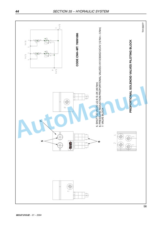New Holland LM1340, LM1440, LM1740 Telehandler Service Manual 6036701002-5