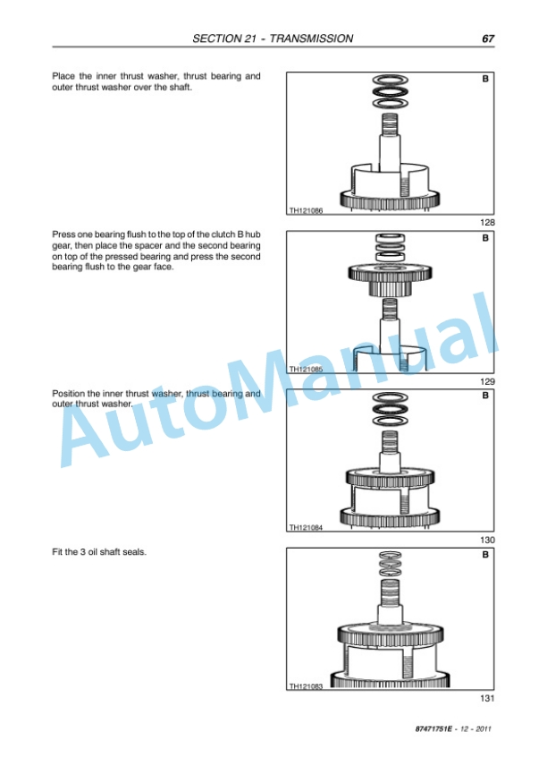 Alternative view of New Holland LM5040, LM5060, LM5080 Telehandler Service Manual 87471751E