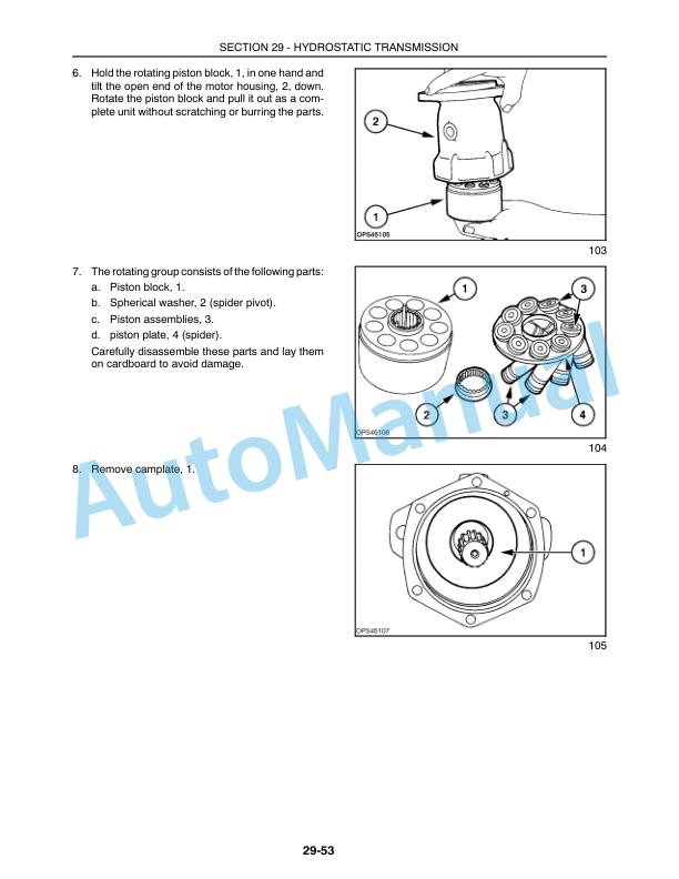 New Holland LS140, LS150 Skid Steer Repair Manual 87042551-3