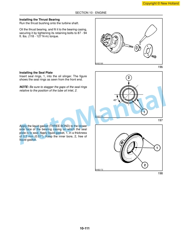 New Holland LS160, LS170 Skid Steer Workshop Manual 60413607-2