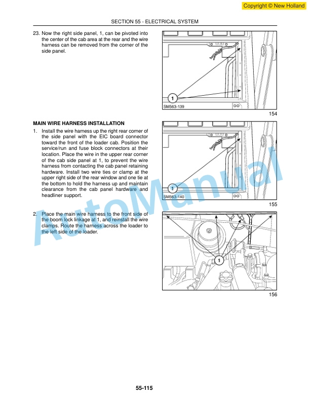 New Holland LS160, LS170 Skid Steer Workshop Manual 60413607-5