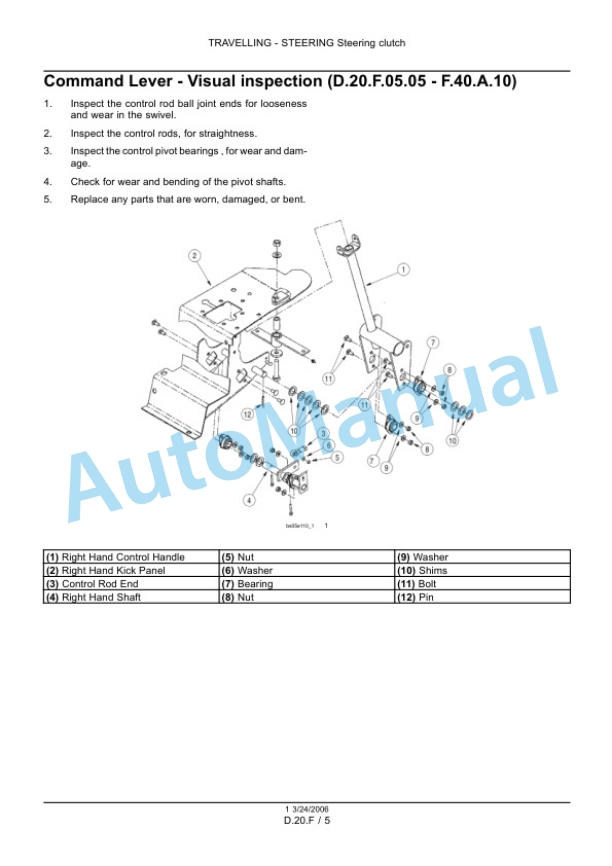 New Holland LS180.B, LS185.B, LS190.B Loader Workshop Manual 6041355201-4