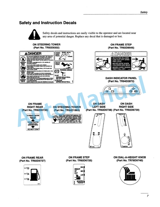 New Holland LS55-19H Yard Tractor Operation and Maintenance Manual 42646510-2