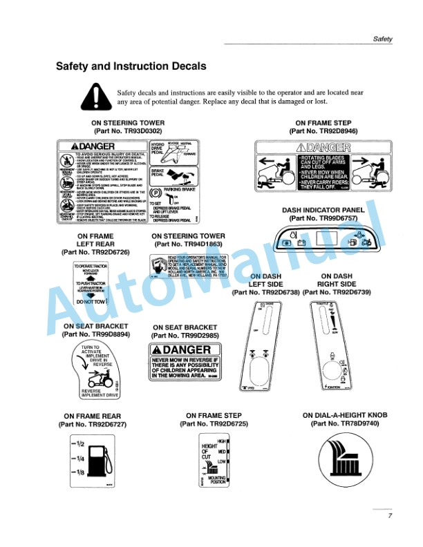 New Holland LS55-20H Yard Tractor Operation and Maintenance Manual 86617775-2