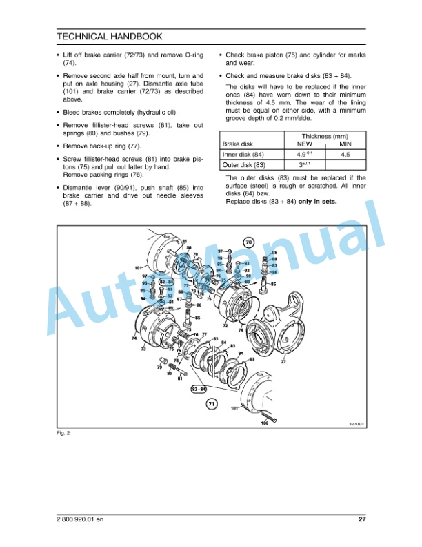New Holland LW50.B Wheel Loader Service Manual 7318307801-3