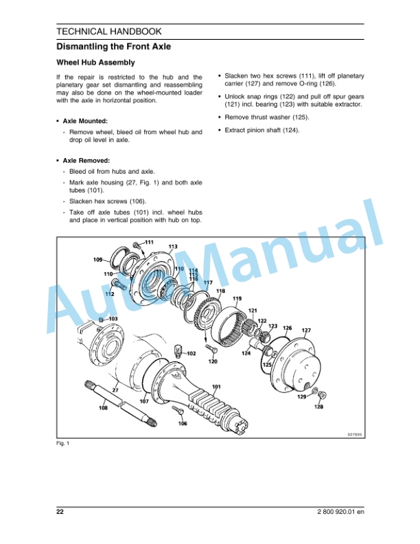New Holland LW80.B Wheel Loader Service Manual 7318307901-3