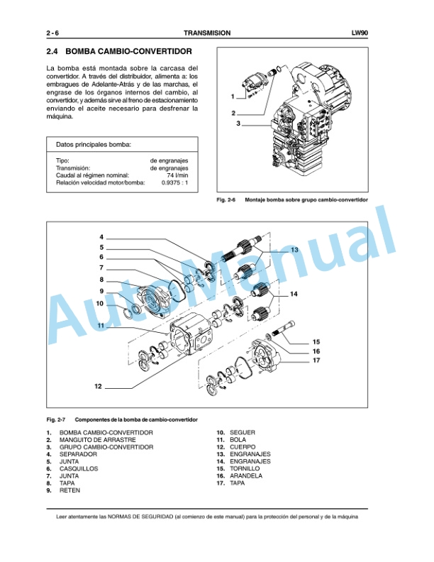 Alternative view of New Holland LW90 Wheel Loader Service Manual 60402237ES