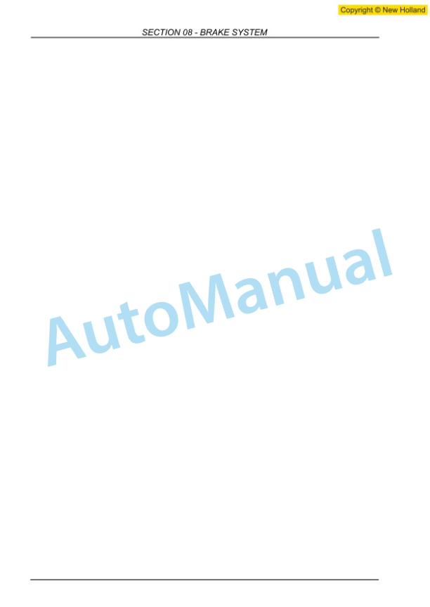 New Holland MH6.6, MH8.6 Industry Repair Manual 87677418A-4