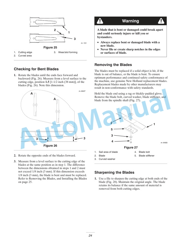 New Holland MZ14H, MZ16H For Riding Mower Operation and Maintenance Manual 87056621-4