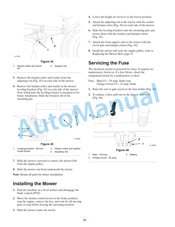 New Holland MZ14H, MZ16H For Riding Mower Operation and Maintenance Manual 87056621-5