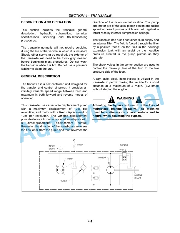 New Holland MZ14H, MZ16H, MZ18H Tractor Repair Manual 87045363-2