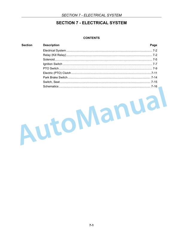New Holland MZ14H, MZ16H, MZ18H Tractor Repair Manual 87045363-5