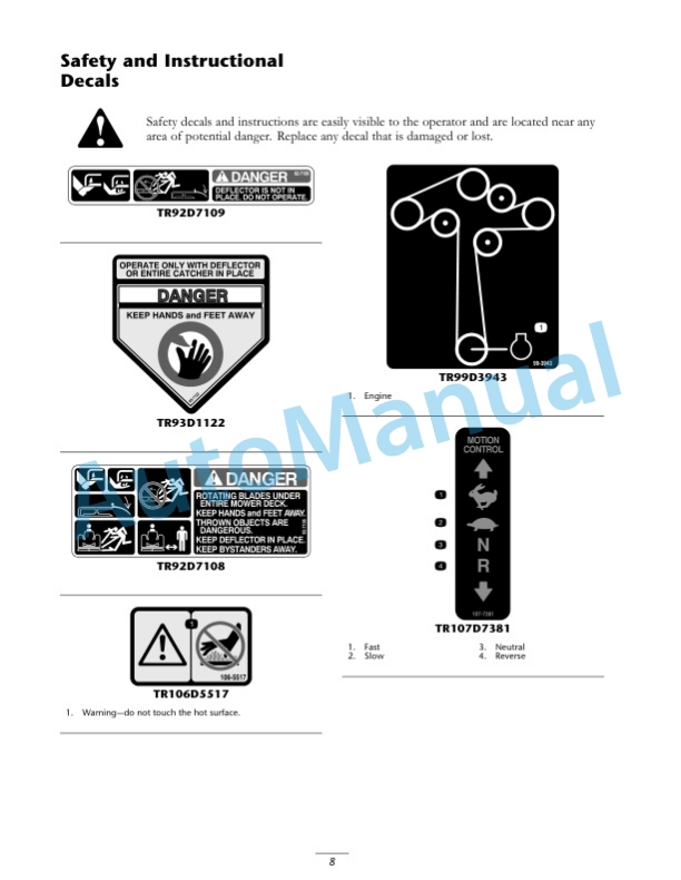 New Holland MZ17H Operation and Maintenance Manual 87369217-2