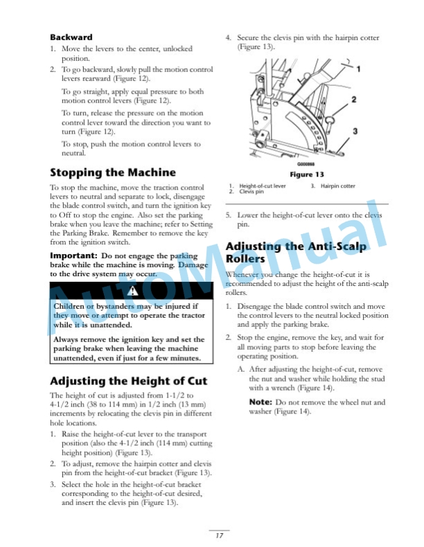 New Holland MZ17H Operation and Maintenance Manual 87369217-3