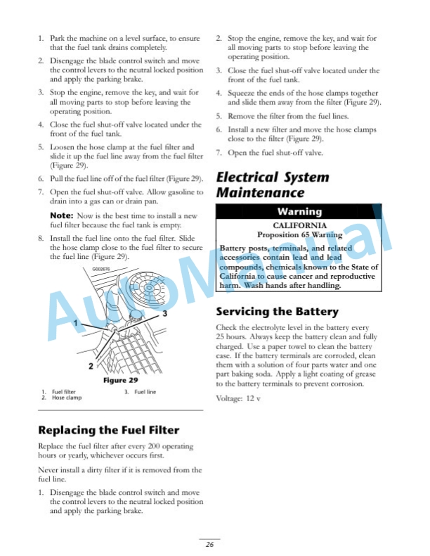 New Holland MZ17H Operation and Maintenance Manual 87369217-4