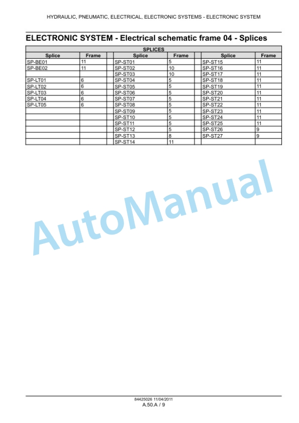 New Holland P2070 Precision Air Hoe Drill Service Manual 84425026-2