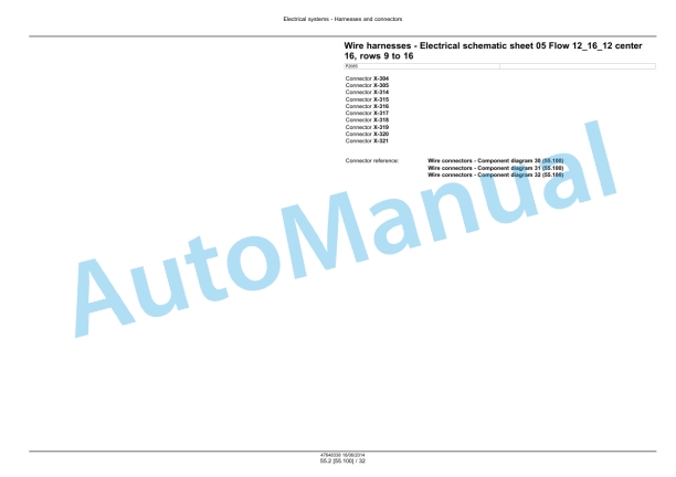 New Holland P2080, P2085 Disk Drill Service Manual 47648338-3