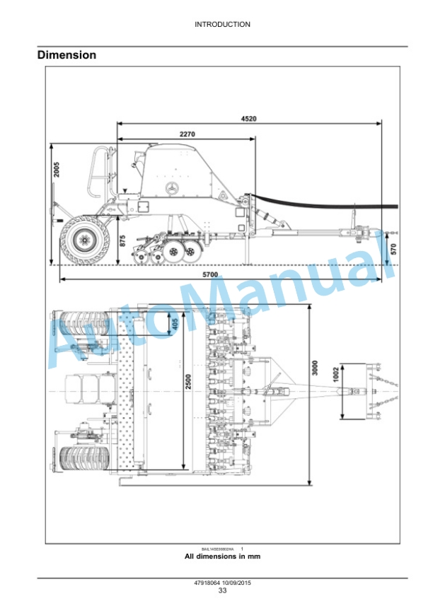 New Holland PS2030 Seeder Service Manual 47918064-2
