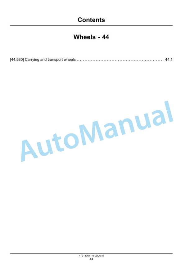 New Holland PS2030 Seeder Service Manual 47918064-3