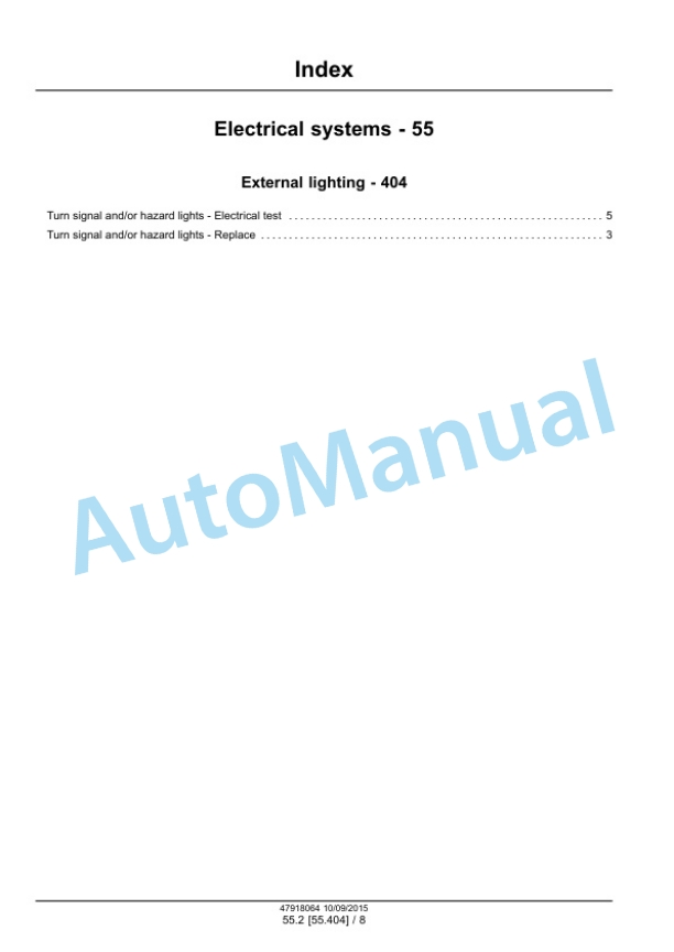 New Holland PS2030 Seeder Service Manual 47918064-4