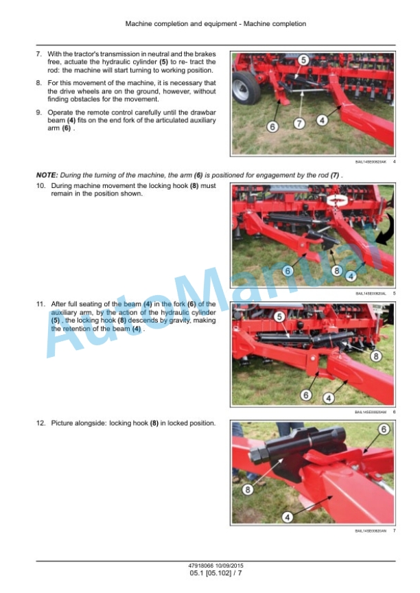 Alternative view of New Holland PS2045 Seeder Service Manual 47918066