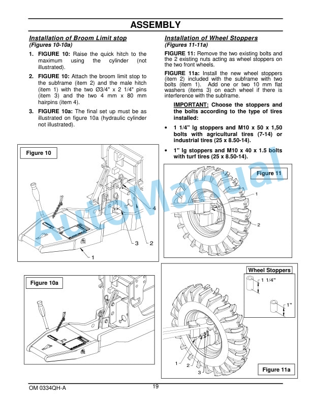 New Holland Quick Hitch - Subframe - Mid PTO Drive Kit Operation and Maintenance Manual 87050071-4