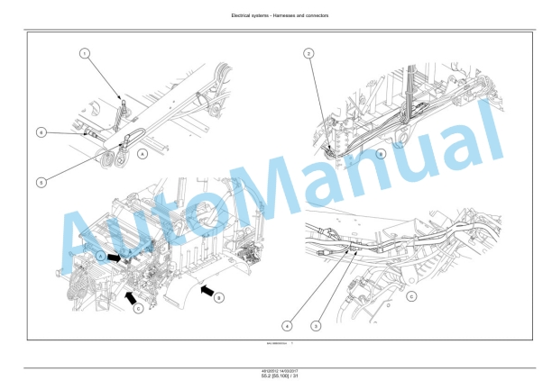 Alternative view of New Holland Roll Baler 125 Combi Round Baler Service Manual 48126512