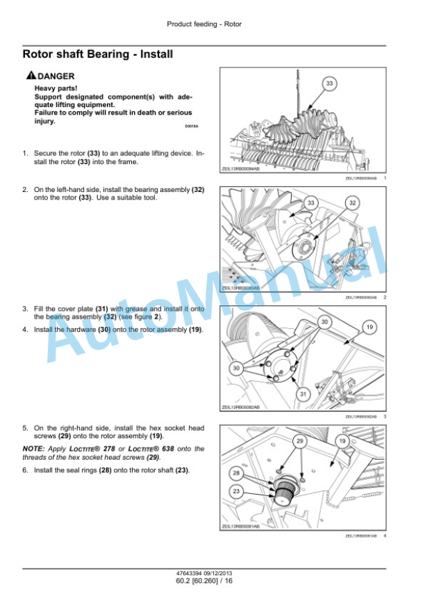 New Holland Roll Baler 125, Roll Baler 125 Combi Round Baler Service Manual 47643394-4