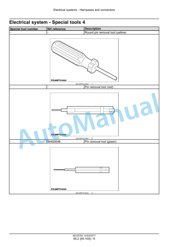 Alternative view of New Holland Roll Baler 125 Round Baler Service Manual 48123763