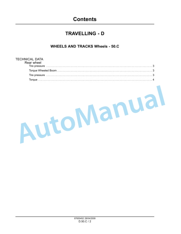 Alternative view of New Holland S1050, S1070 Field Sprayer Service Manual 87655452