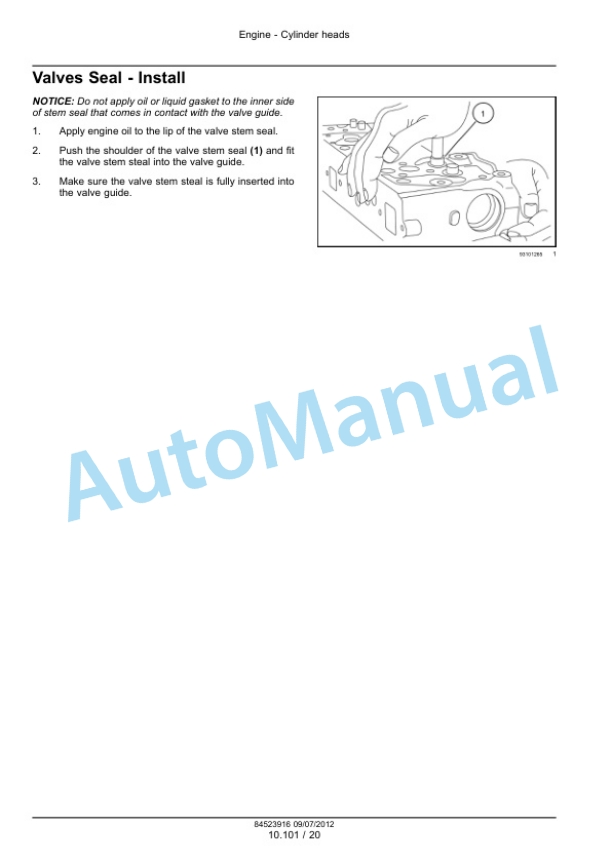 New Holland S3L2 Engine Service Manual 84523916-2