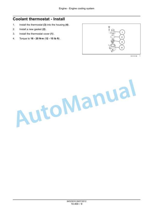New Holland S3L2 Engine Service Manual 84523916-5
