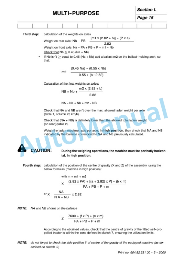 New Holland SB36, SB56, SB58, SB60, SB62, SB64 Grape Harvester Service Manual 6048223100-5