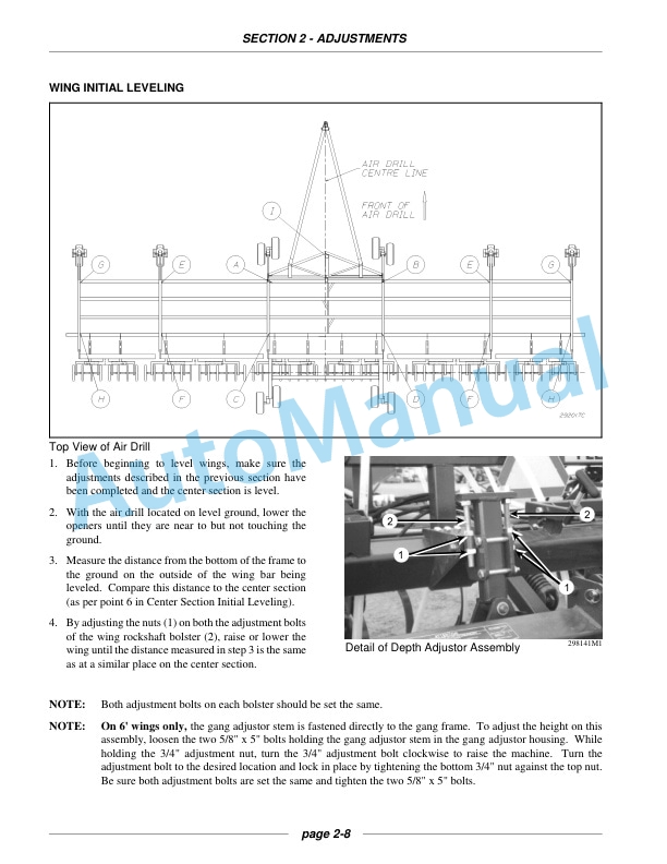 New Holland SD440A Air Drill Repair Manual 87545777-2