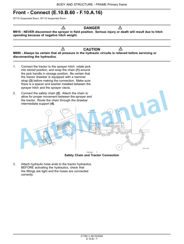 New Holland SF110, SF115 Repair Manual 87045631-2