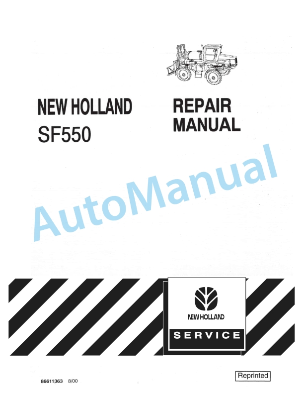 New Holland SF550 Repair Manual 86611363