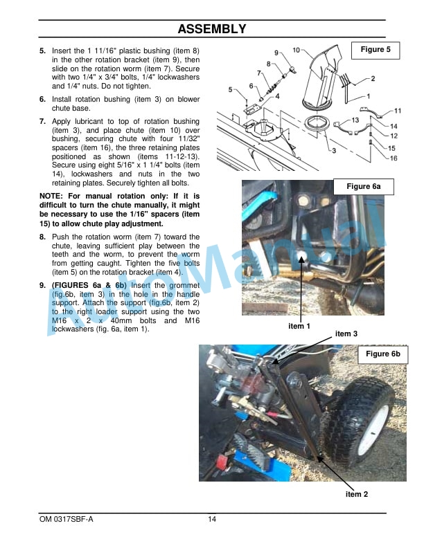 New Holland Snowblower Front Package - 51, 63 Snowblower Head Operation and Maintenance Manual 87026634-3